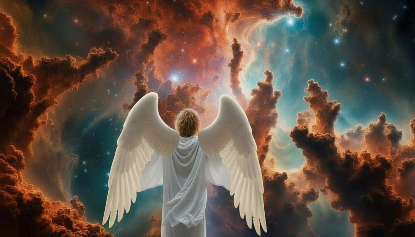 Eagle Nebula's Secrets Revealed to a Chiseled Hyperrealistic...