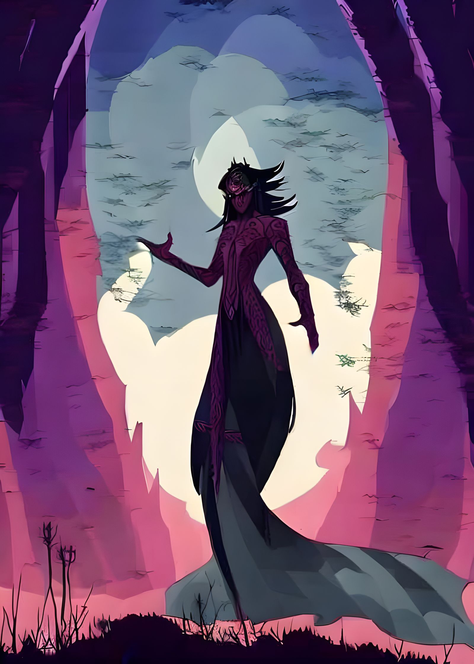 Vampire Bat Spirits in Composite Art Style