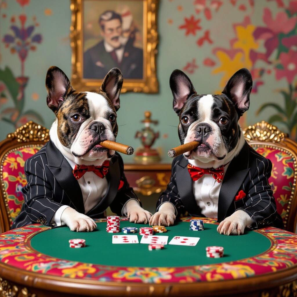 Dogs Playing Poker, Pop Art Style