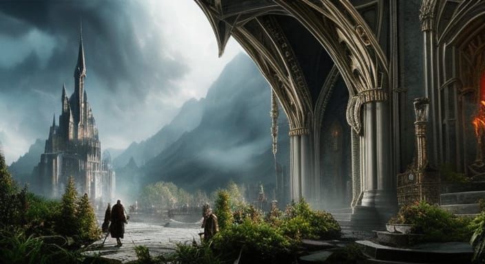 Hyperrealistic Harry Potter Scene with Astral Lighting