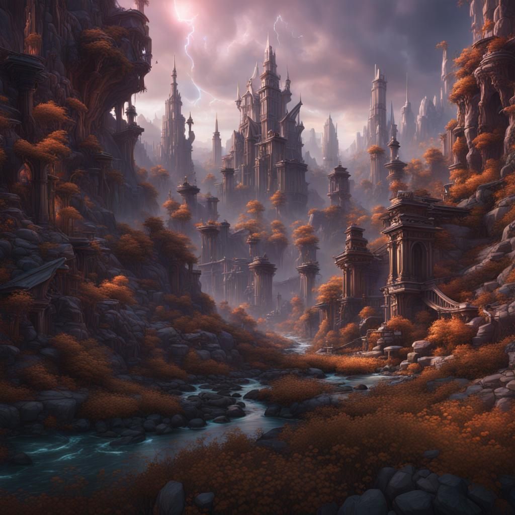 Internet Safety: Detailed Matte Painting in Deep Color