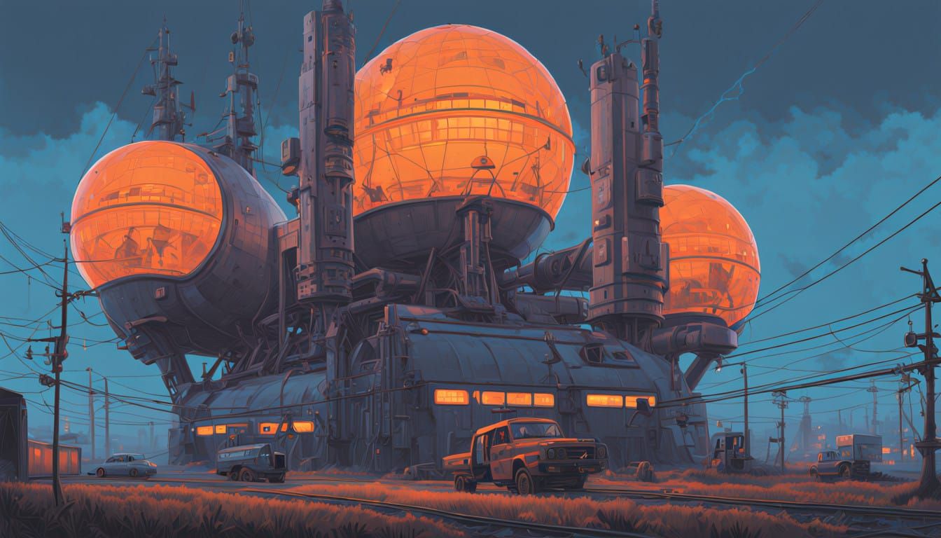 Ethereal Think Tank Cathedral in Hyper-Realistic Futuristic...