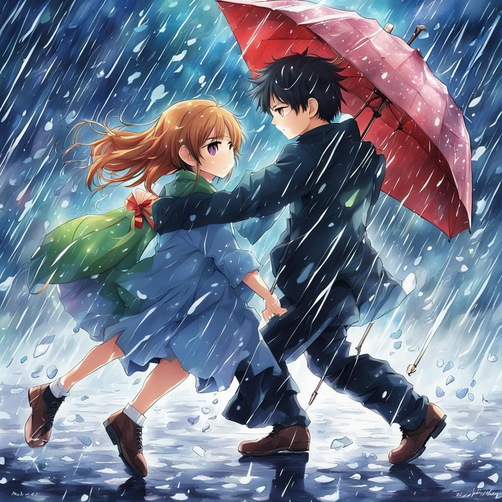 Anime Style: Dancing in the Rain