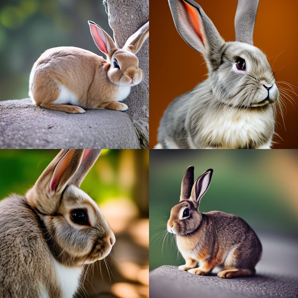 Bunny Rabbit Portrait in Natural Light