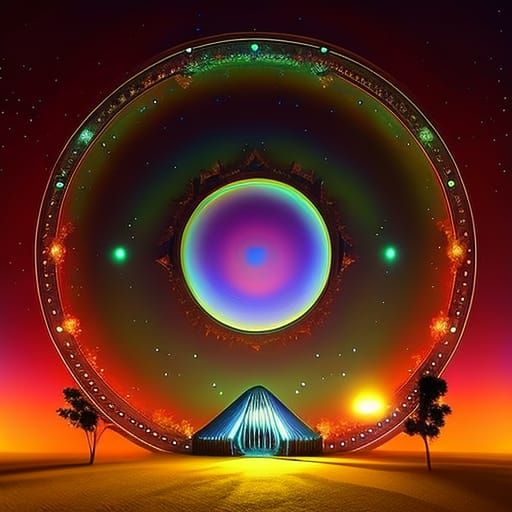 Bioluminescent Forest: A Volumetric 3D Render