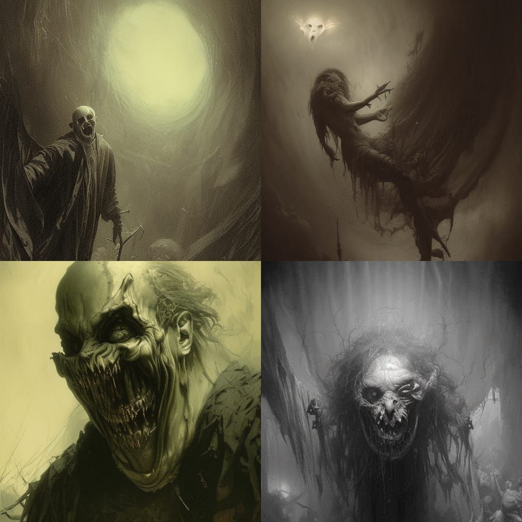 Disgusting Psychopathic Smile in Horror Style