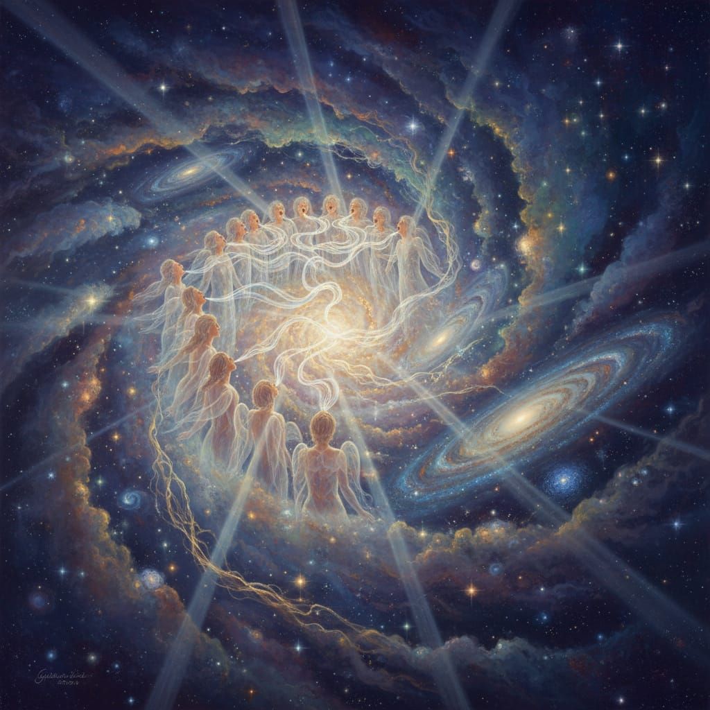 Cosmic Symphony of Creation: Light and Sound