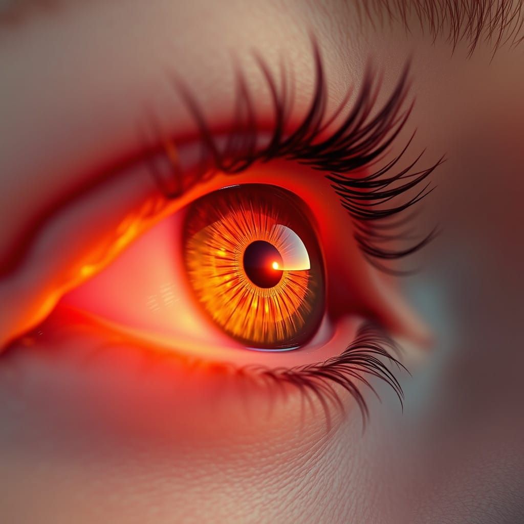 Golden Eye Reflects Sunset Hues in Dreamlike Portraiture