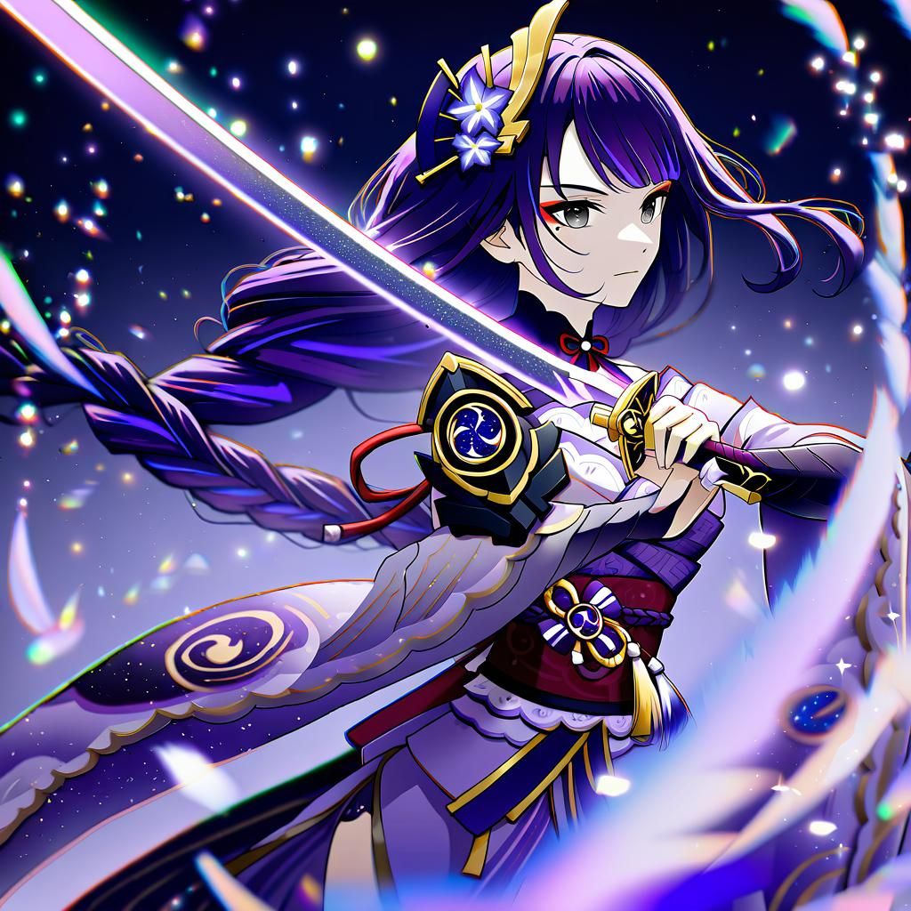 Blossoming Fairy in Traditional Japanese Attire