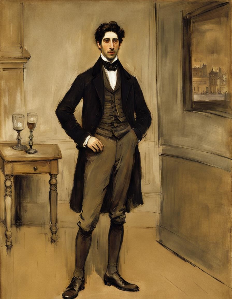 Tonalist Portrait of a Young Man