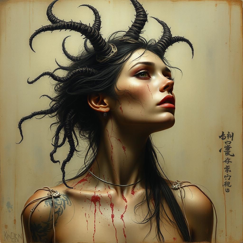 Detailed Anatomical Study in Vibrant Digital Art