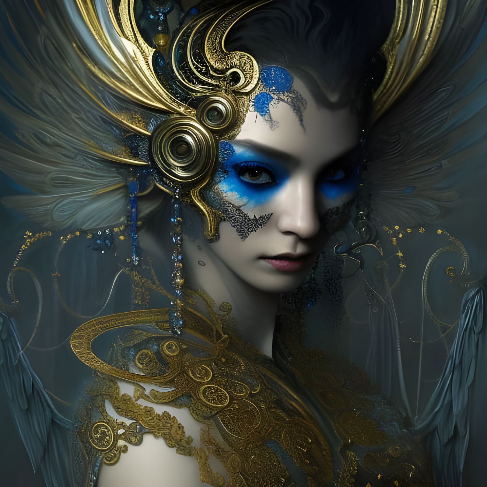 Heaven and Hell: Intricate Fantasy Album Art