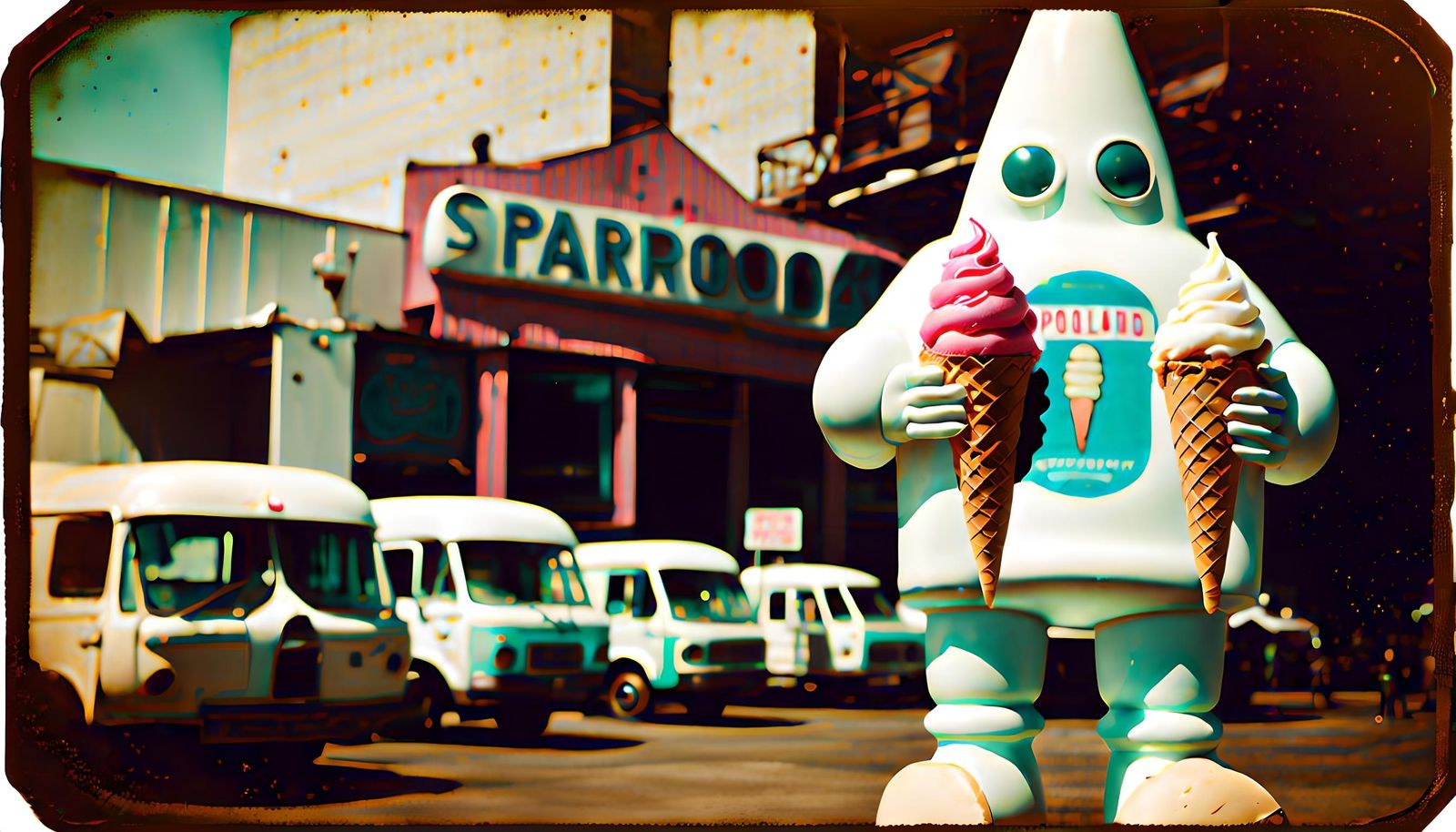 The Poolado ice cream man