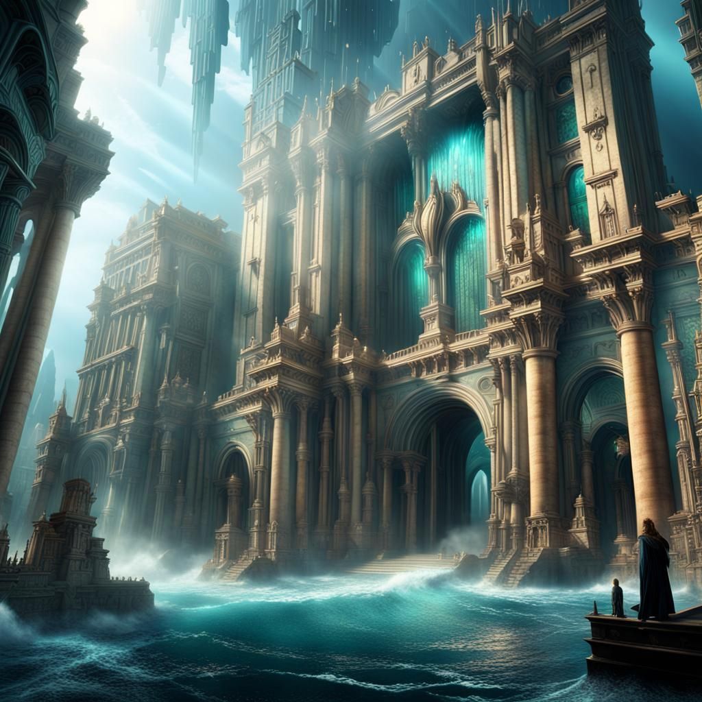 Epic Atlantis Digital Matte Painting