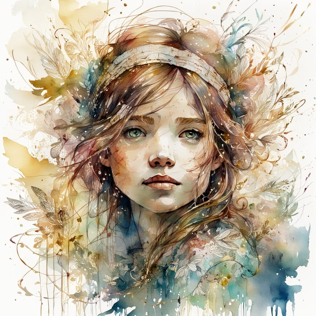 Love Letters Float in Dreamy Watercolour Style