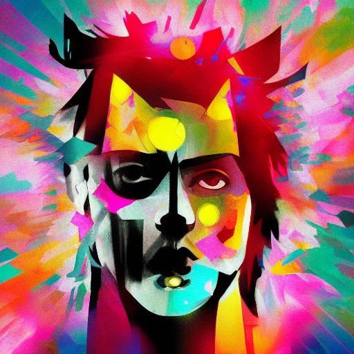 Abstract Crazy Diamond Generated by AI