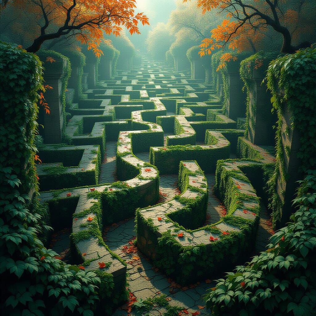 Surreal Labyrinth of Thoughts and Emotions