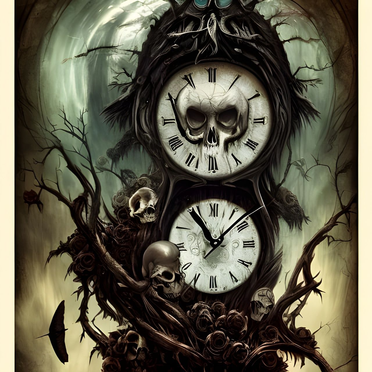 Clock Death Tarot Card 2