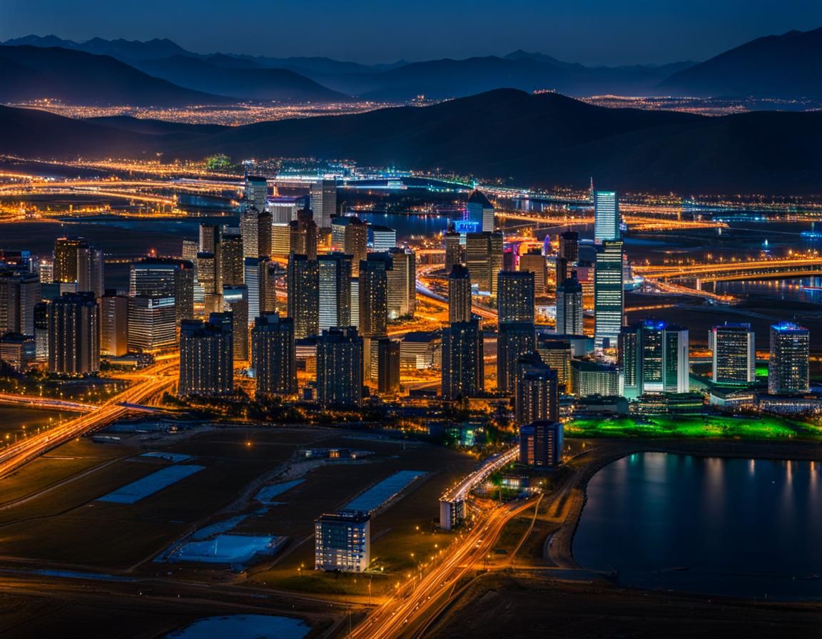 Futuristic Altai City: A Fusion of Cultures and Technology