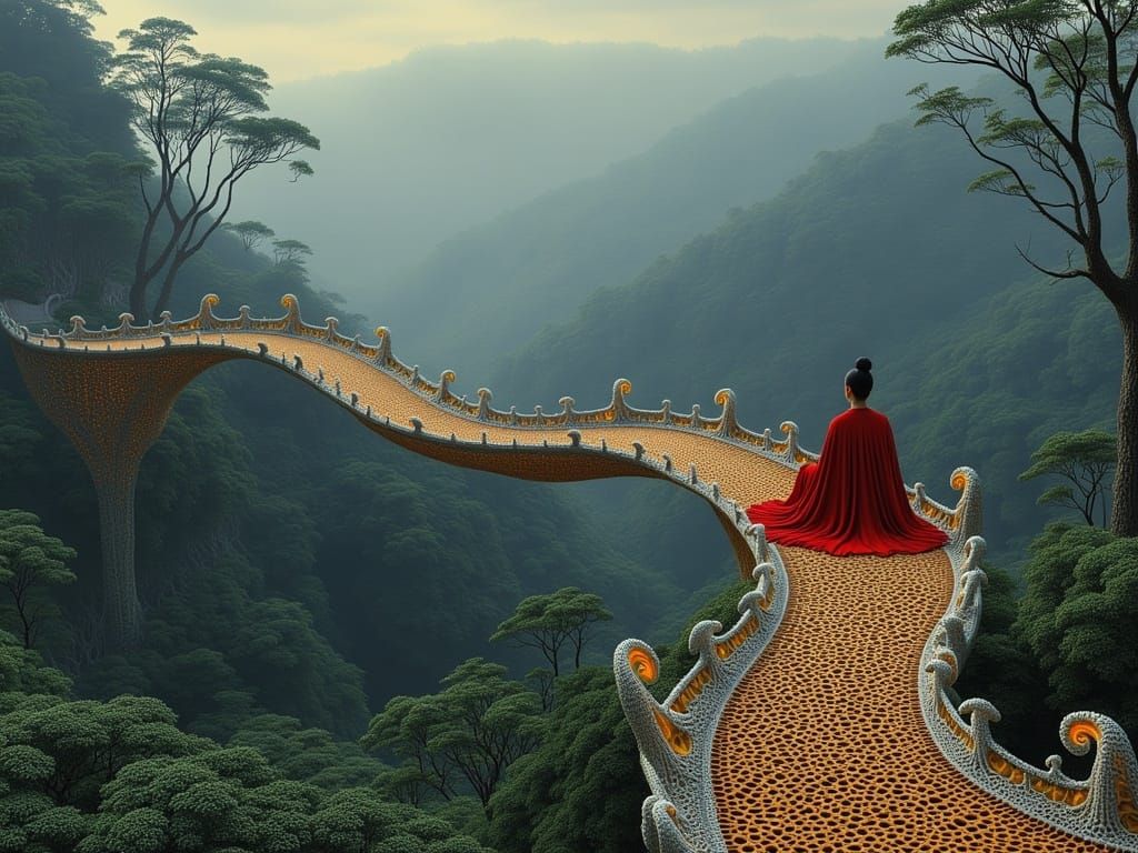 Ethereal Landscape in Dreamlike Atmosphere