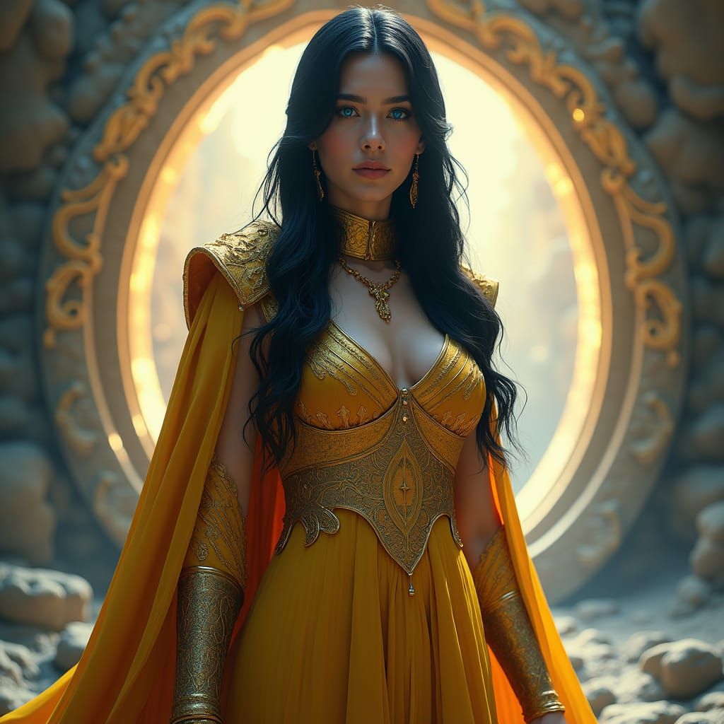 Fantasy Woman by Portal, Detailed Matte Painting