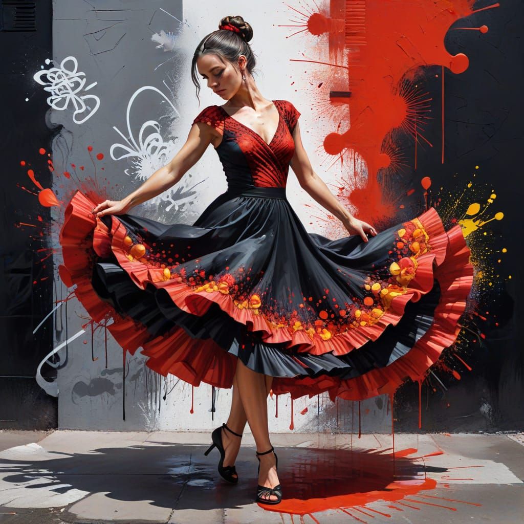 A flamenco dancer