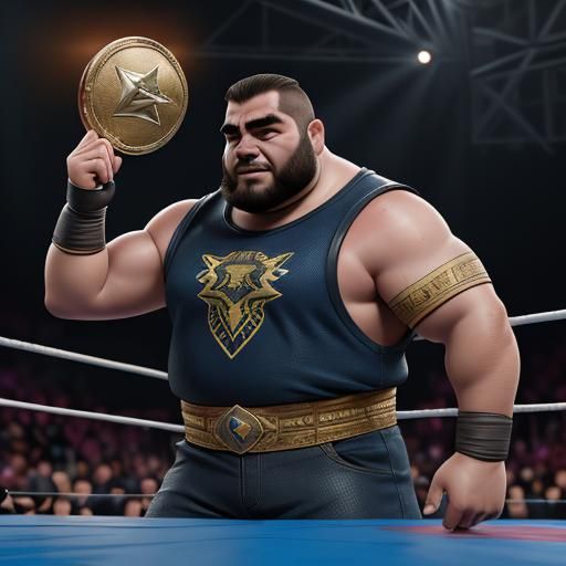 Wrestling Match with Spanish Champion: Digital Matte Paintin...