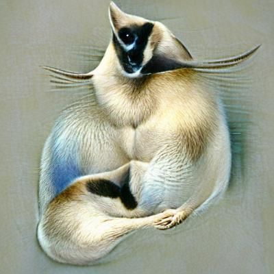 Siamese Cat Portrait