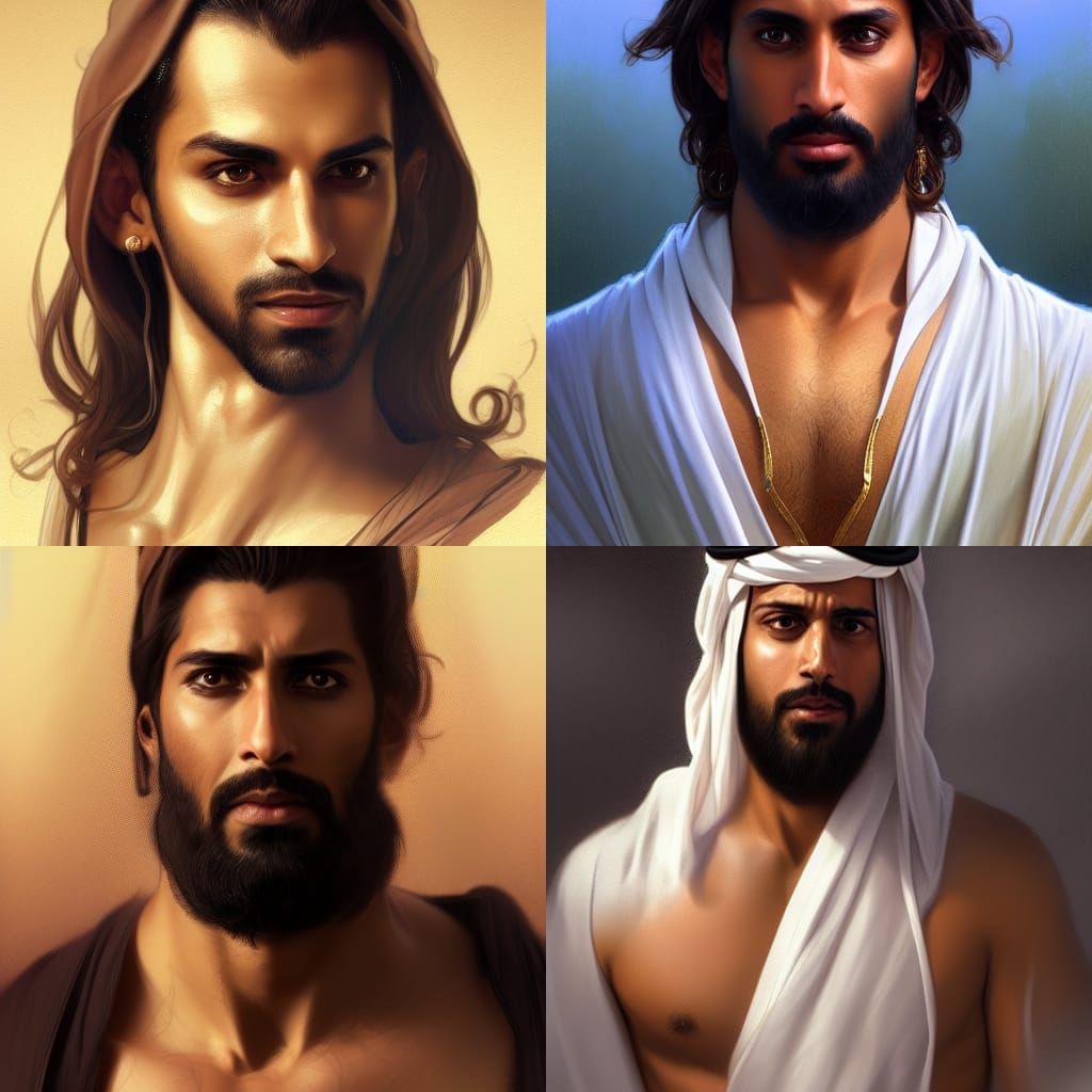 Arabian Prince Portrait in Hyperdetailed Digital Art