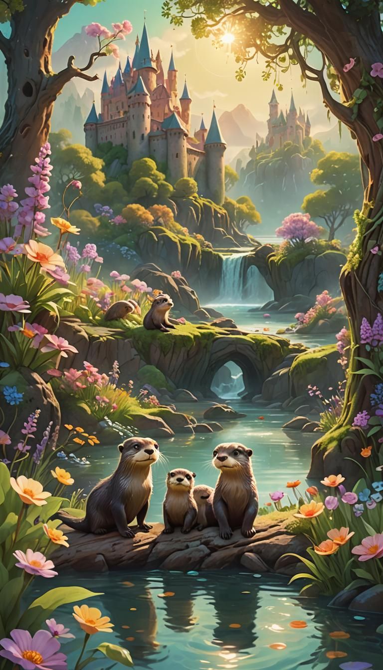 Otters Play Hide and Seek: Pixar Animation