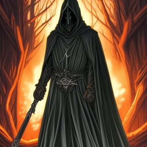 High Gothic Nazgul in Dark Cloak