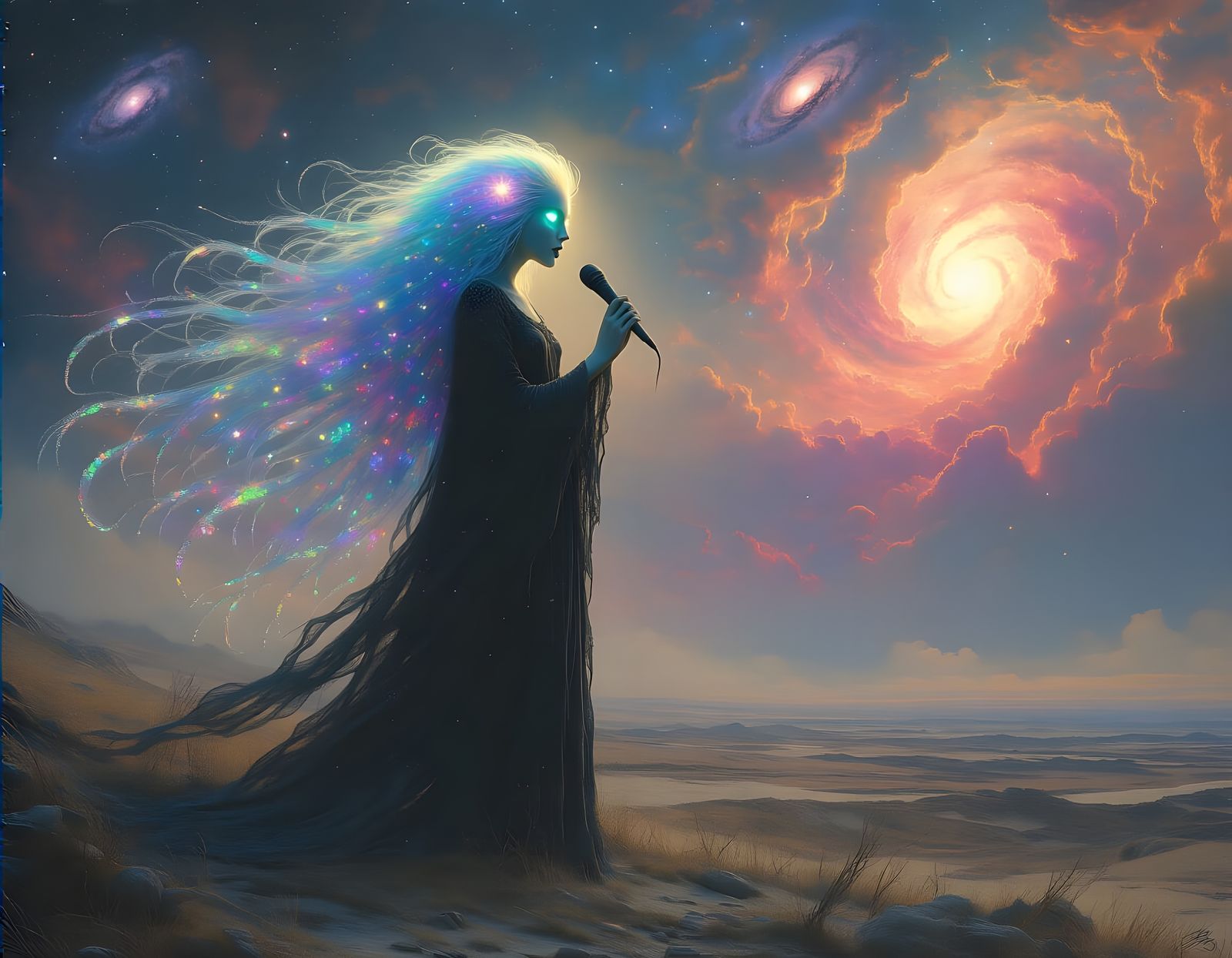 Spectral Siren Singing in Cosmic Landscape