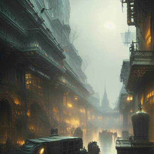 Epic City Escape: Digital Matte Painting