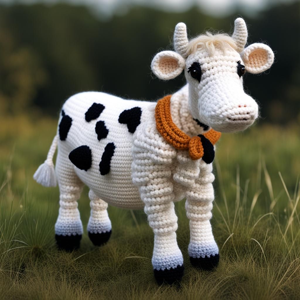 Crochet cow