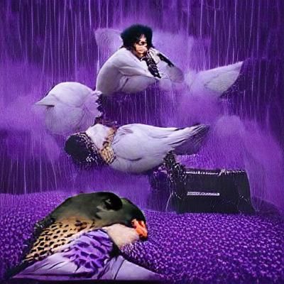 Abstract Image of Crying Doves