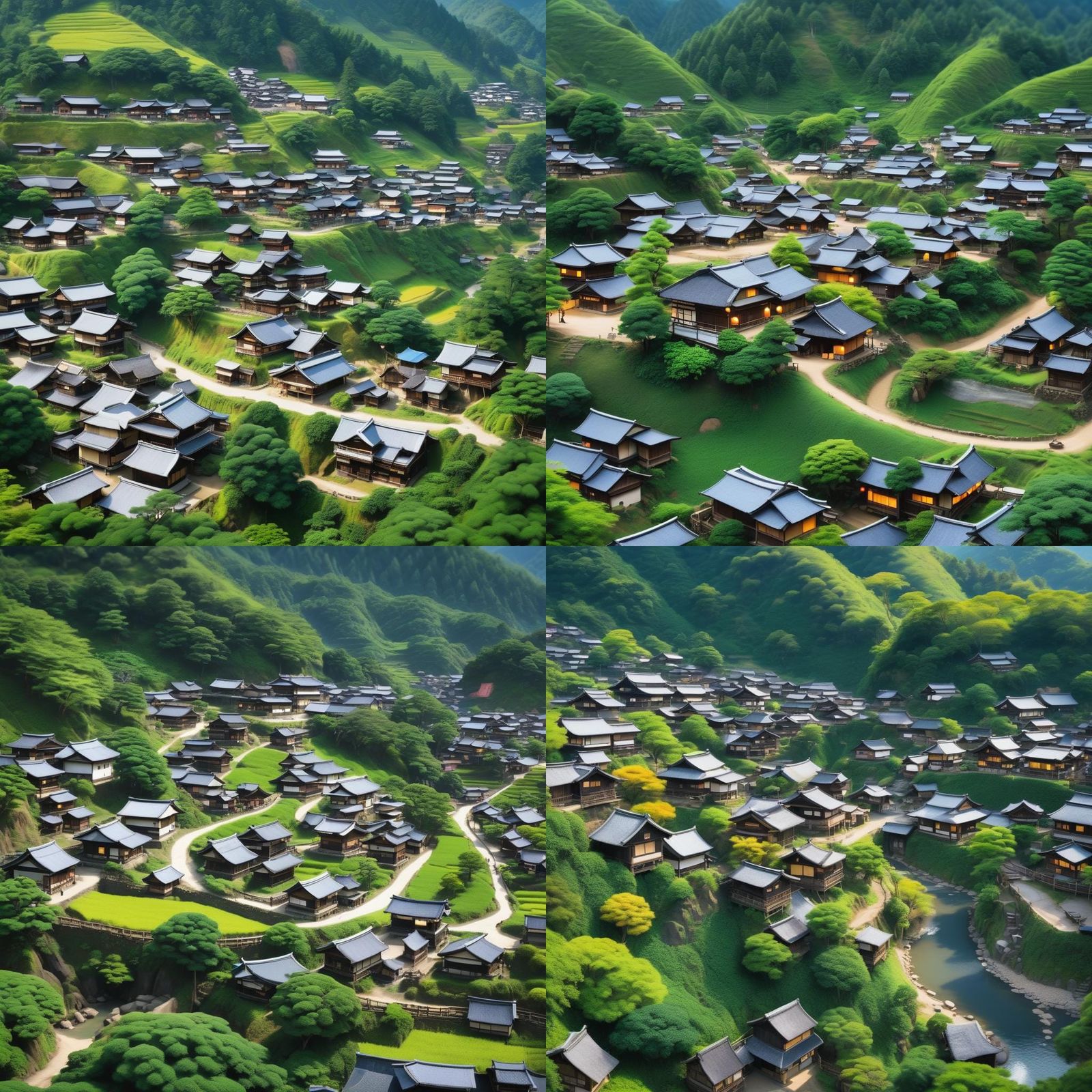Realistic Konoha Village: Professional Photography