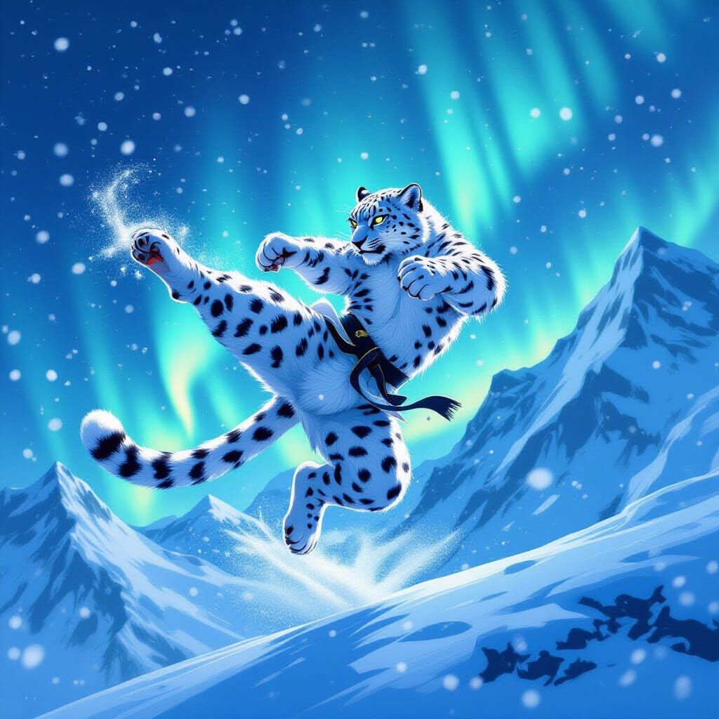 Snow Leopard Kung Fu Master in Aurora