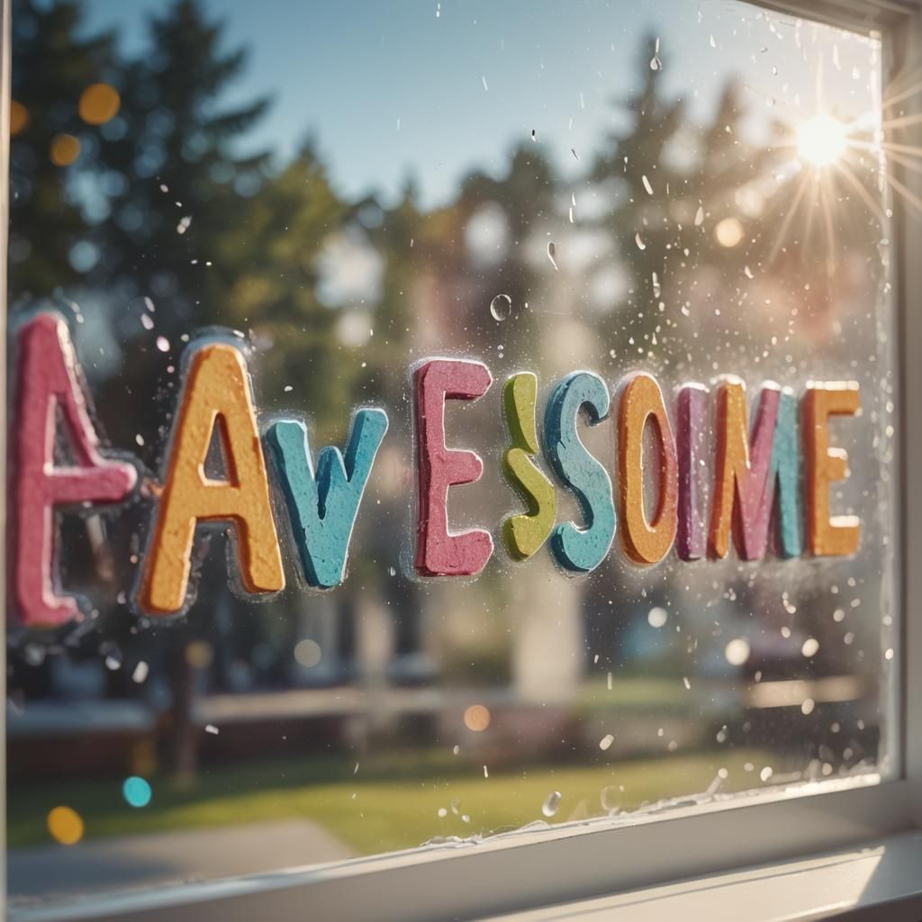 Awesome 3D Letters in Sunlight: Digital Art