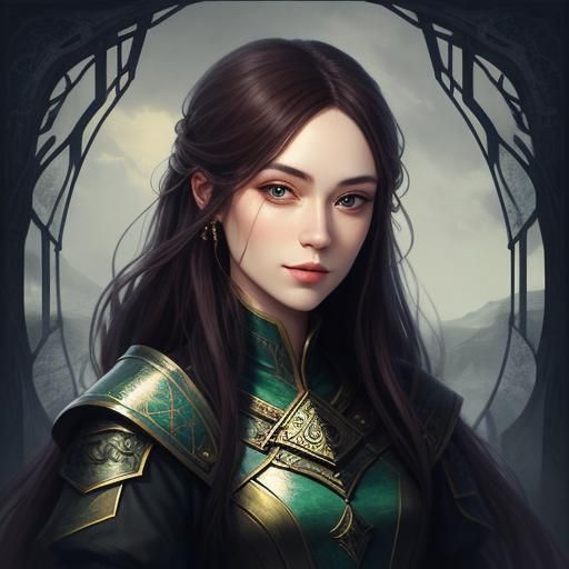 Fantasy Portrait of a Beautiful Girl