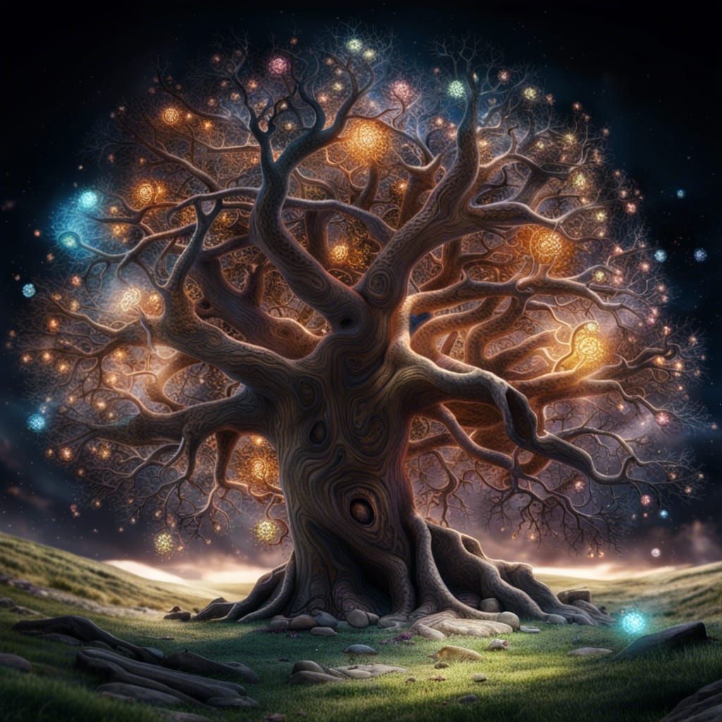 Cosmic Tree of Life Digital Art