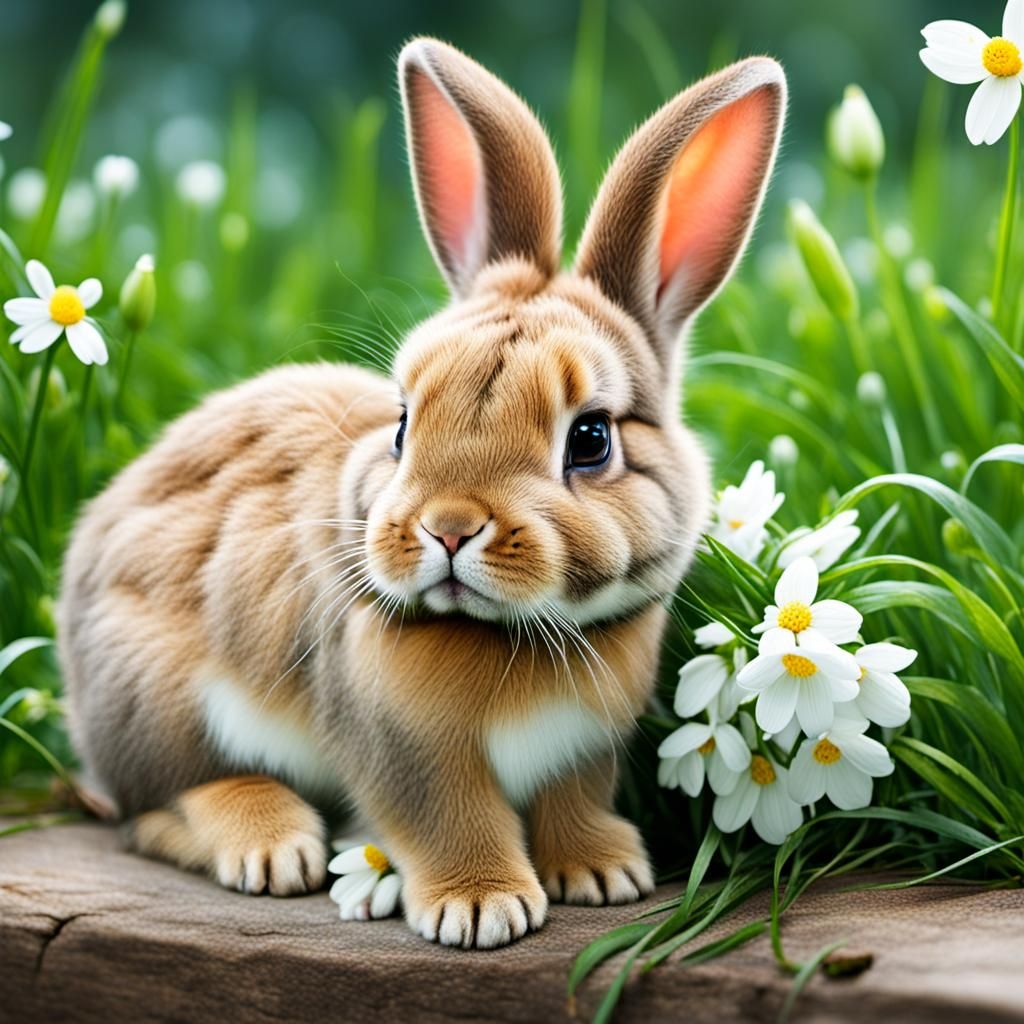 Widescreen Bunny Wallpaper for Desktop