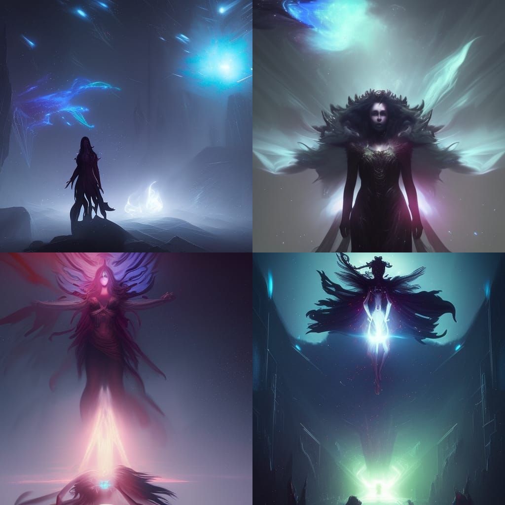 Demonic Queen of Stars: Astral Projection Art