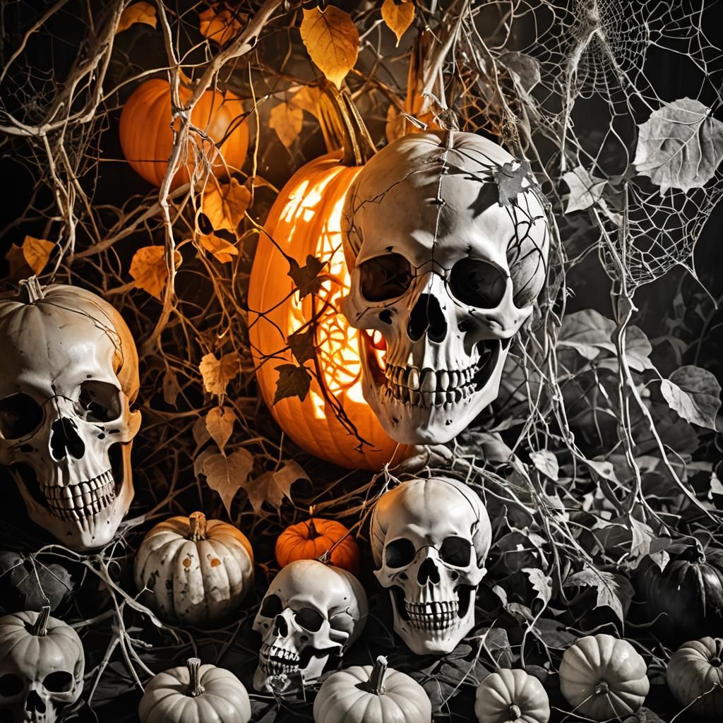 Halloween Rayograph in Man Ray Style