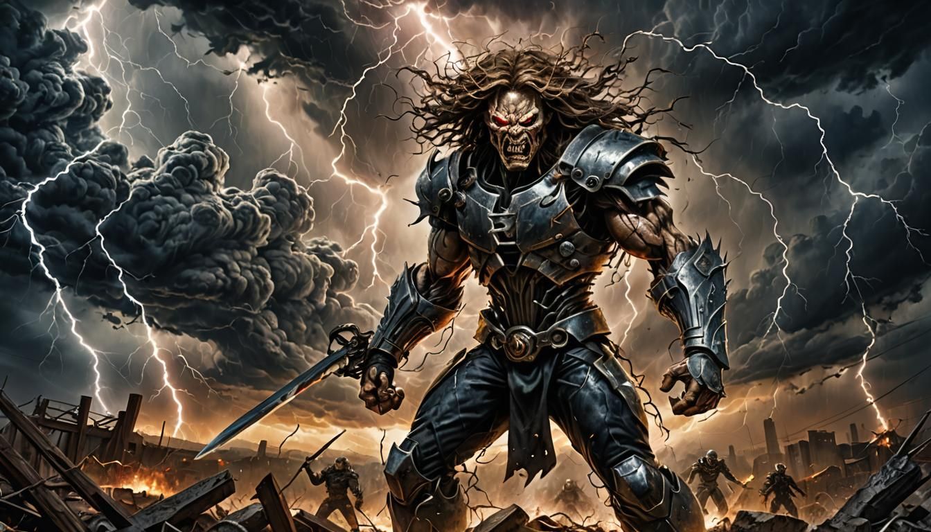 Scene inspired by the song "Angry Again" by Megadeth.