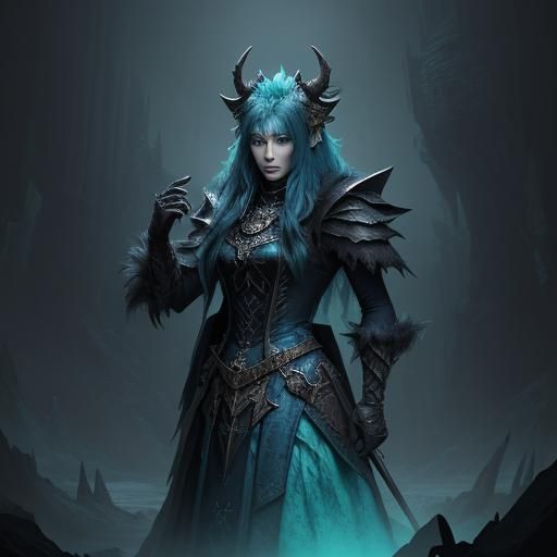 Fantastical Creature in Light Blue and Green Room