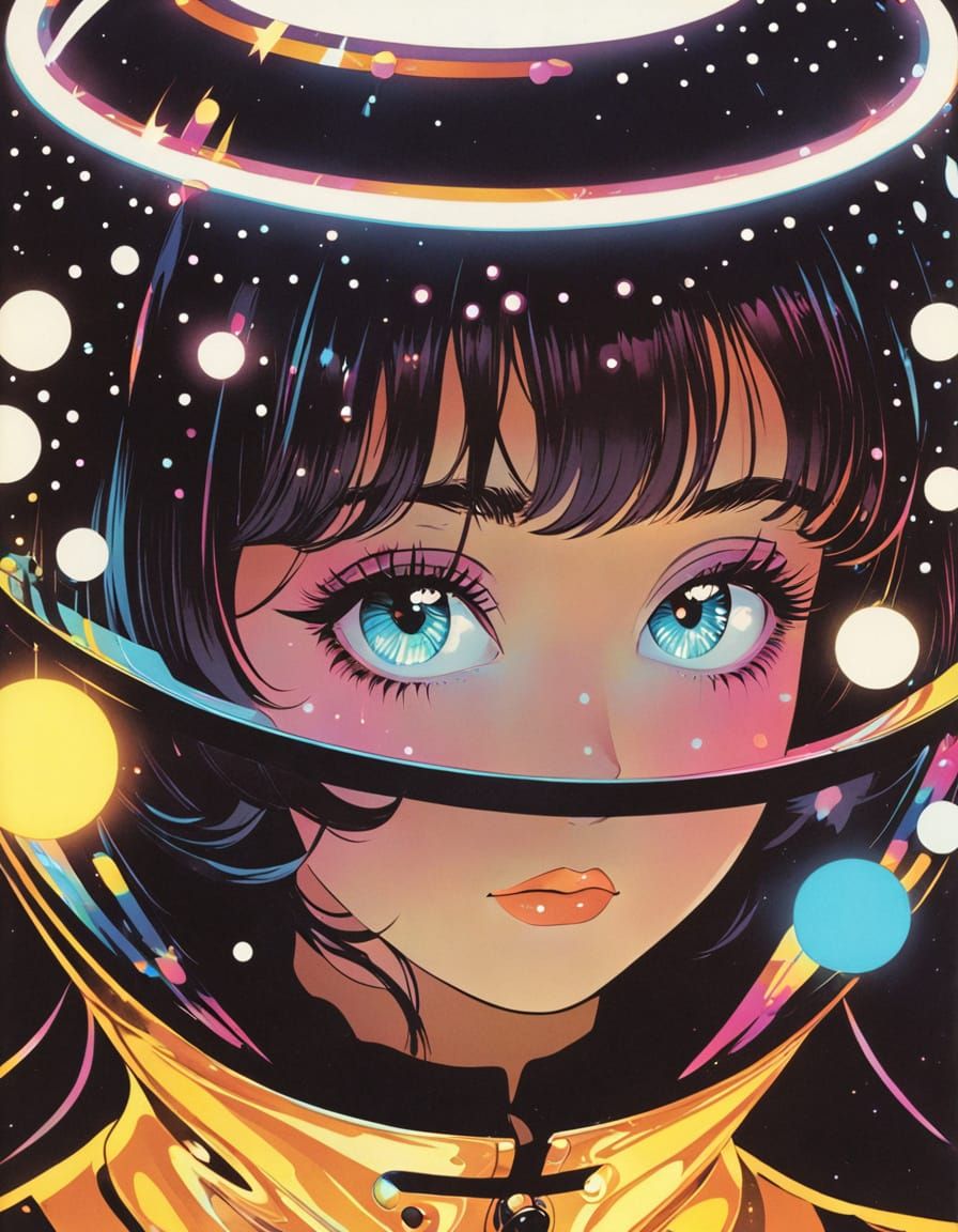 contrasting, early 1970s, starched