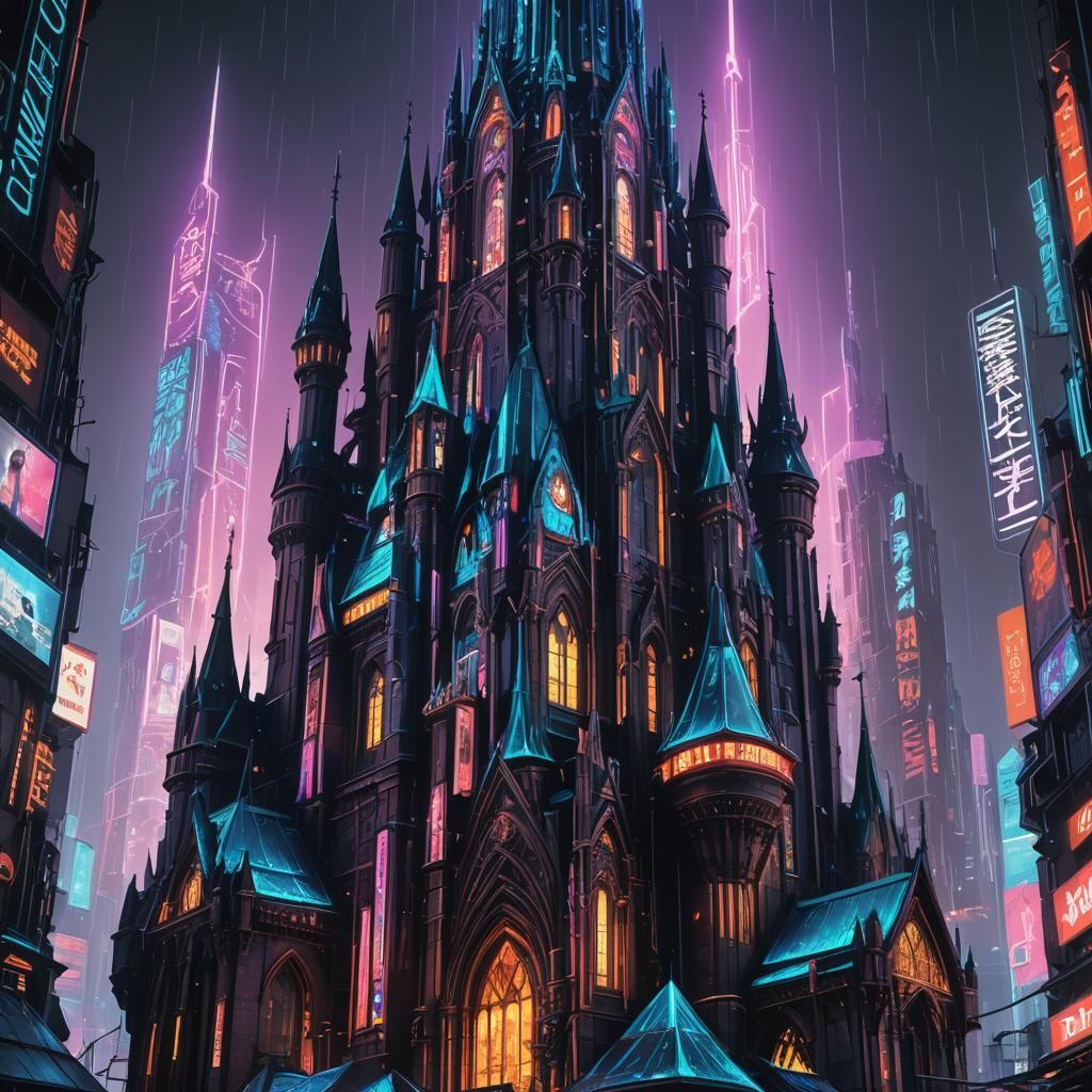 Castillos góticos del siglo x futurista