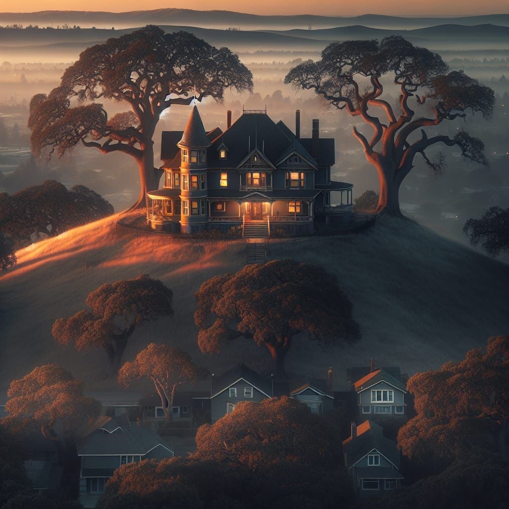 Victorian House at Magic Hour