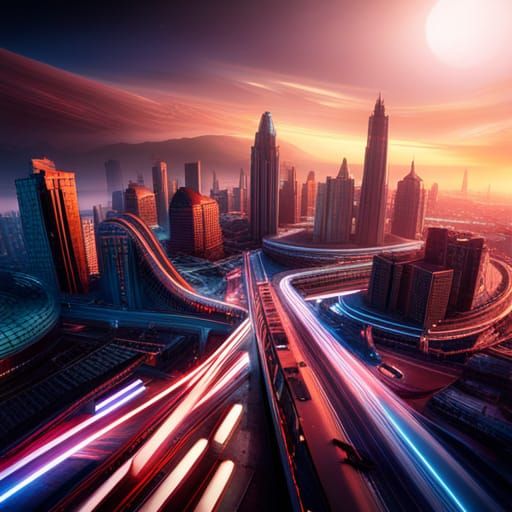 Marvel 2099 Superheroes: Detailed Matte Painting