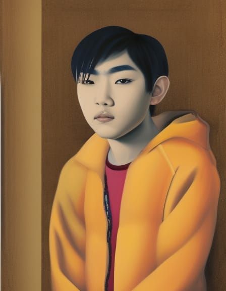 Baroque Portrait of a Young Asian Male